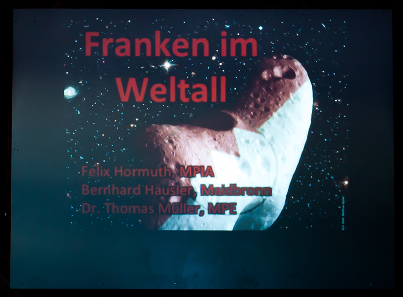 Lectures on asteroids with Franconian names in Birnfeld 2015.