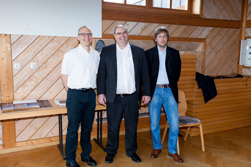 The presenters of lectures on asteroids with Franconian names in Birnfeld 2015.